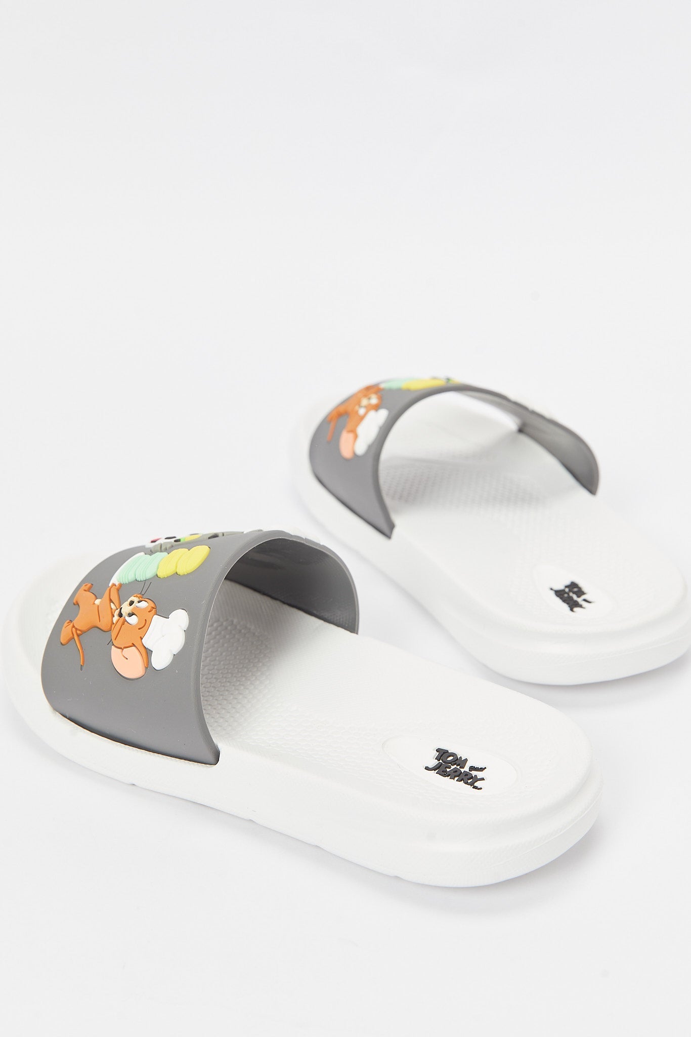 Redtag-White-Tom-&-Jerry-Character-Slide-BOY-Flip-Flops,-Category:Flip-Flops,-CHR,-Colour:White,-Deals:2-FOR-69,-Deals:New-In,-Dept:Boys,-Filter:Boys-Footwear-(3-to-5-Yrs),-New-In-BOY-FOO,-Non-Sale,-Section:Boys-(0-to-14Yrs),-W22B-Boys-3 to 5 Years