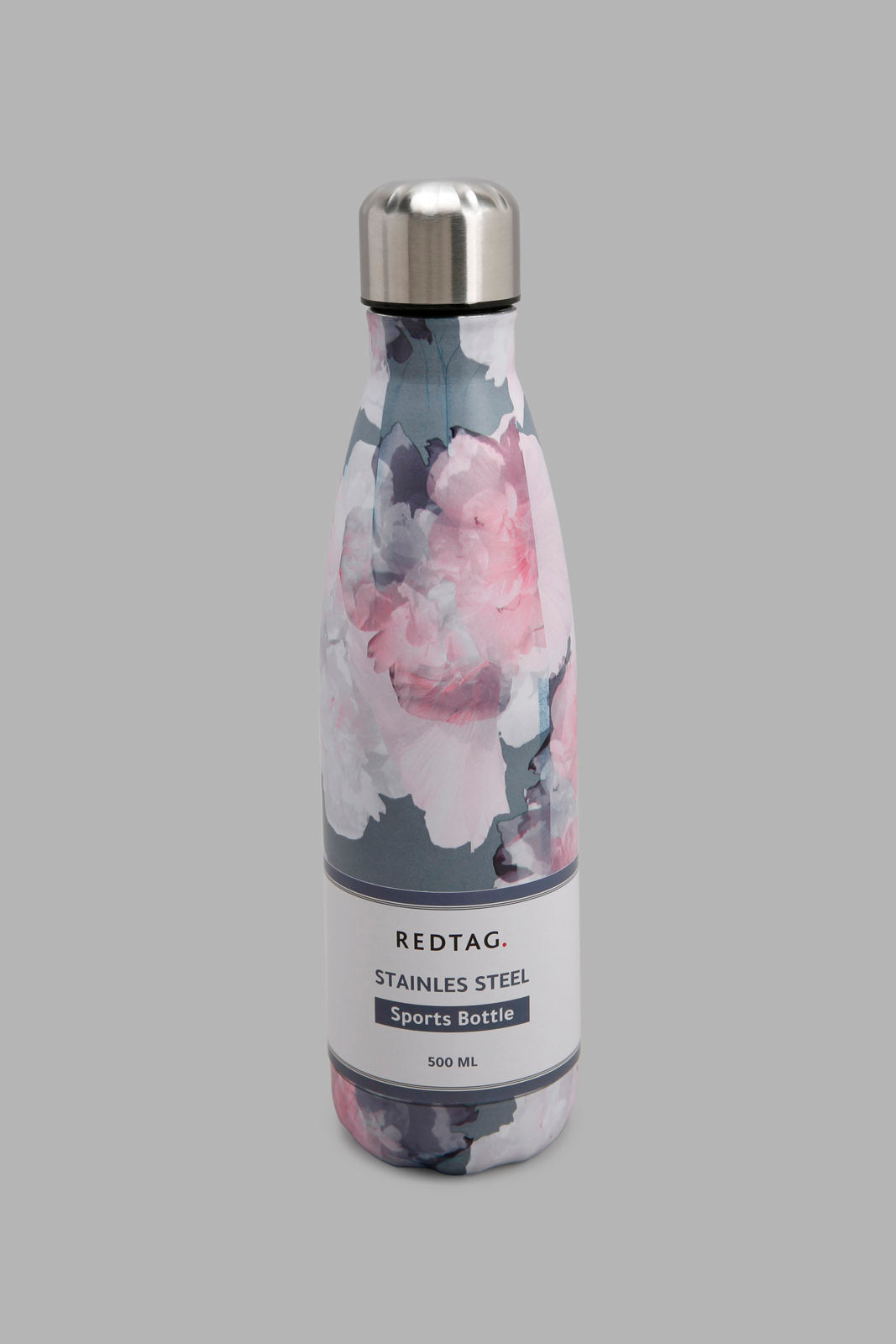 Redtag-Assorted-Floral-Water-Bottle-Category:Bottles,-Colour:Assorted,-Deals:New-In,-Filter:Home-Dining,-HMW-DIN-Drinkware,-New-In-HMW-DIN,-Non-Sale,-Section:Homewares,-W22A-Home-Dining-