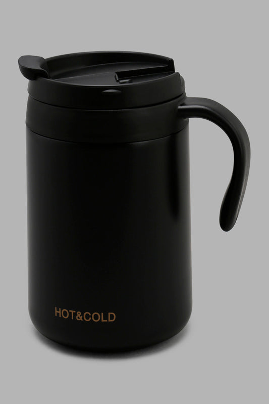 Redtag-Black-Travel-Mug-Category:Cups-&-Mugs,-Colour:Black,-Deals:New-In,-Filter:Home-Dining,-HMW-DIN-Crockery,-New-In-HMW-DIN,-Non-Sale,-Section:Homewares,-W22O-Home-Dining-