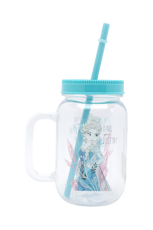 Redtag-Blue-Frozen-Cup-With-Straw-Category:Bottles,-CHR,-Colour:Blue,-Filter:Travel-Accessories,-IMP-Bottles,-New-In,-New-In-IMP-ACC,-Non-Sale,-Section:Homewares,-W22A-Home-Accessories-