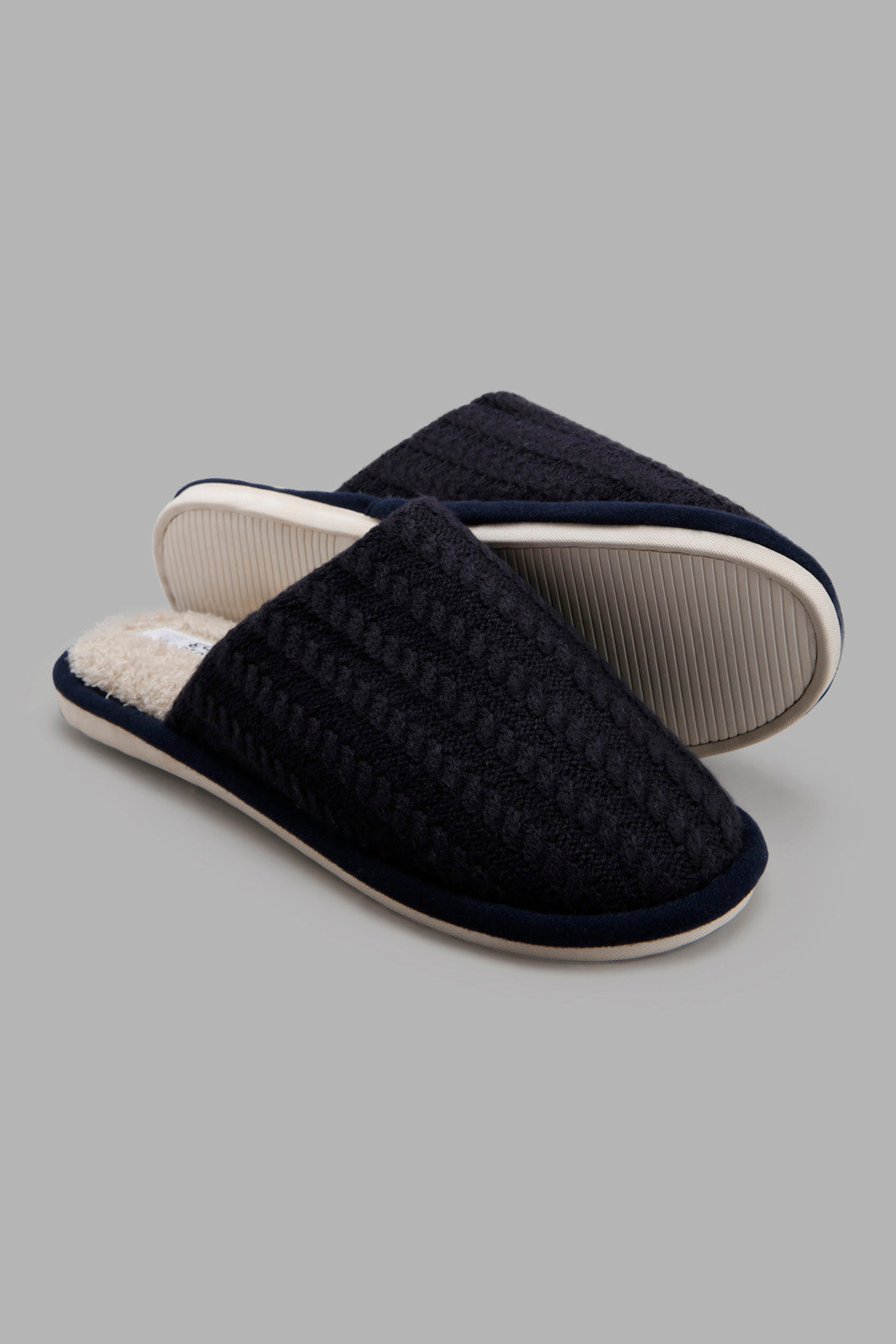 Redtag-Navy-Slipper-Category:Slippers,-Colour:Navy,-Deals:New-In,-Filter:Men's-Footwear,-Men-Slippers,-New-In-Men-FOO,-Non-Sale,-Section:Men,-W22A-Men's-