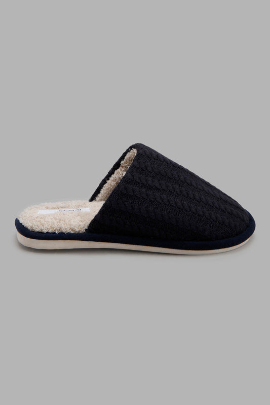 Redtag-Navy-Slipper-Category:Slippers,-Colour:Navy,-Deals:New-In,-Filter:Men's-Footwear,-Men-Slippers,-New-In-Men-FOO,-Non-Sale,-Section:Men,-W22A-Men's-