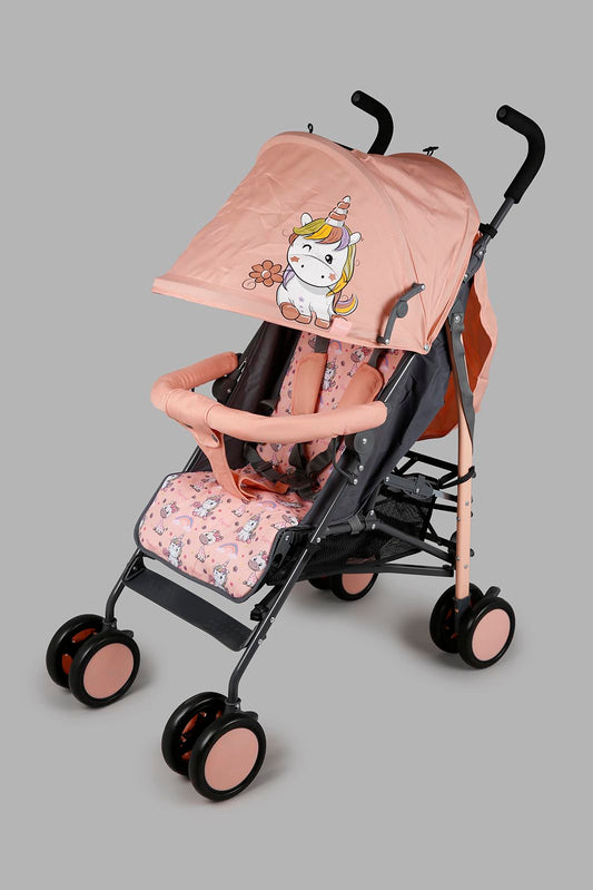 Redtag-Pale-Pink-Baby-Stroller-Unicorn-Prints-365,-Category:Baby-Carriers-and-Car-Seats,-Colour:Pink,-Filter:Newborn-Accessories,-NBN-Baby-Carriers-and-Car-Seats,-New-In,-New-In-NBN-ACC,-Non-Sale,-Section:Boys-(0-to-14Yrs)-New-Born-Baby-