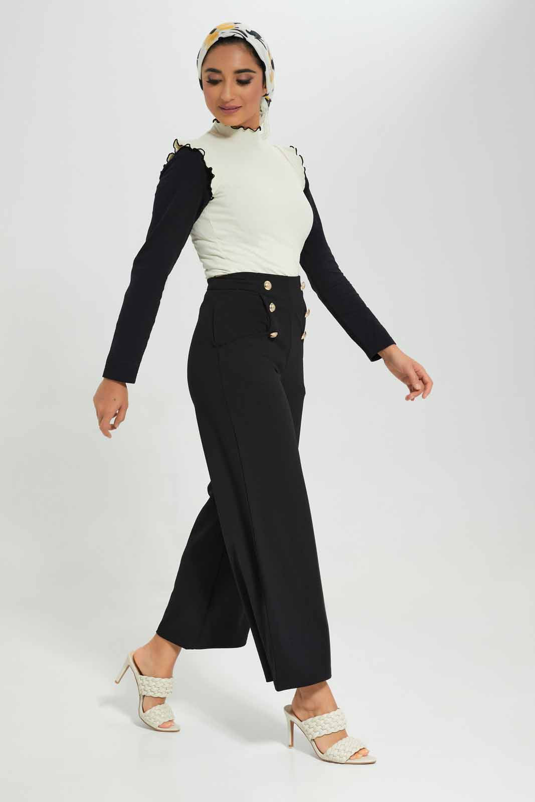 Redtag-Cream-Hi-Neck-Contrast-Ruffled-Tipping-Ribbed-Top-Bundle,-Category:Tops,-Colour:Cream,-Deals:3-For-90,-Deals:New-In,-Filter:Women's-Clothing,-LMC,-New-In-Women-APL,-Section:Women,-W22A,-Women-Tops--
