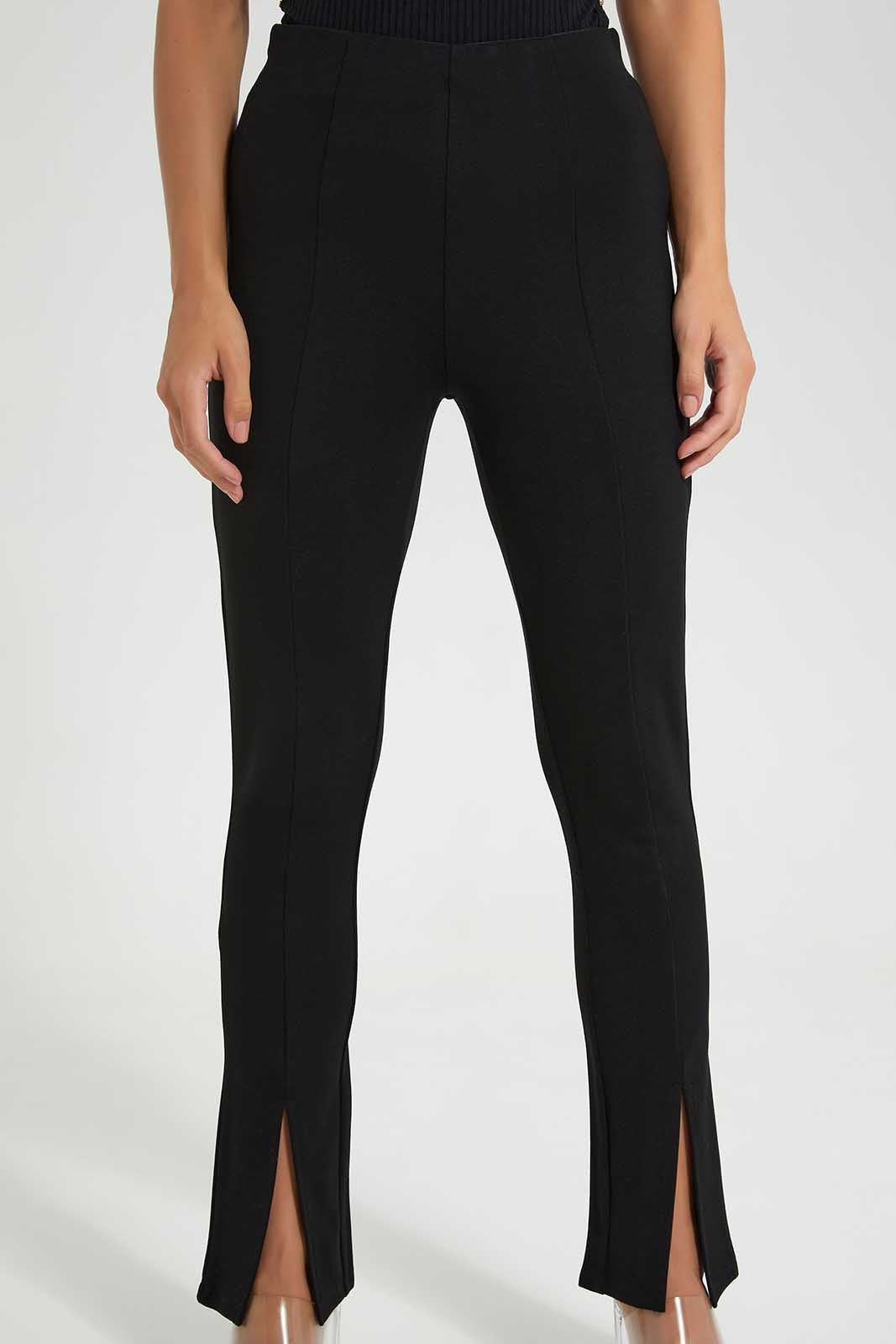 Redtag-Black-Hi-waist-Straight-Fit-Trouser-Category:Trousers,-Colour:Black,-Deals:New-In,-Filter:Women's-Clothing,-LEC,-LEC-Trousers,-New-In-LEC-APL,-Non-Sale,-Section:Women,-W22O-Women's-