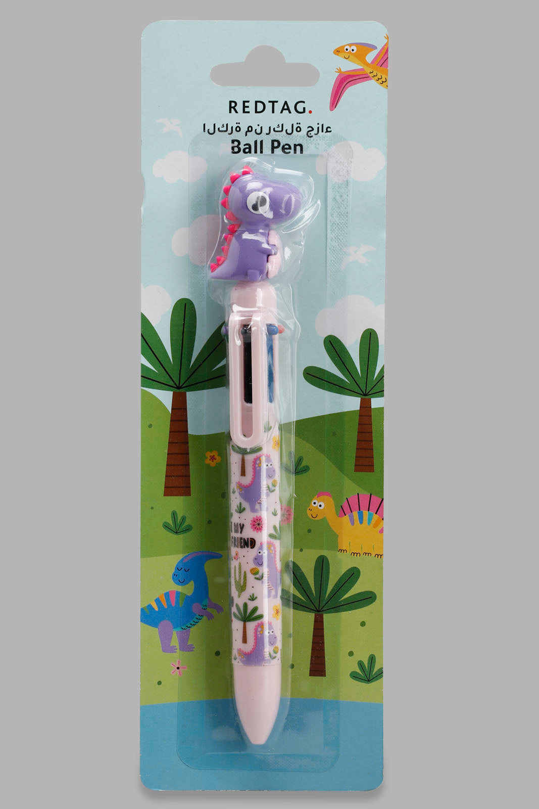 Redtag-Assorted-Dinosaur-Ball-Pen-Category:Stationery,-Colour:Assorted,-Filter:Travel-Accessories,-IMP-Stationery,-New-In,-New-In-IMP-ACC,-Non-Sale,-Section:Travel,-W22A-Home-Accessories-