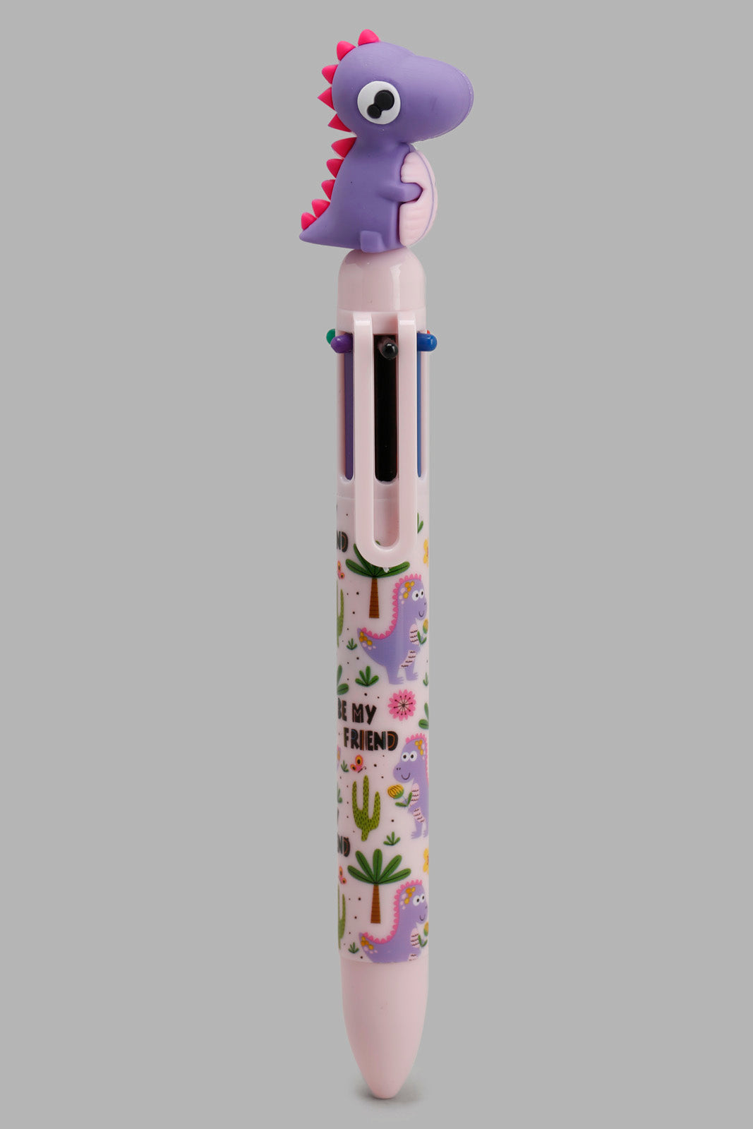 Redtag-Assorted-Dinosaur-Ball-Pen-Category:Stationery,-Colour:Assorted,-Filter:Travel-Accessories,-IMP-Stationery,-New-In,-New-In-IMP-ACC,-Non-Sale,-Section:Travel,-W22A-Home-Accessories-