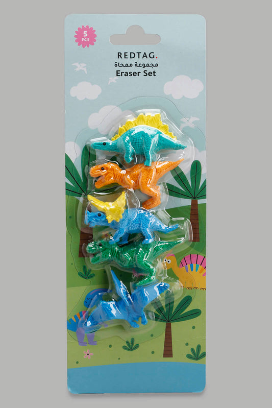 Redtag-Assorted-Dinosaur-3D-Erasers5Pcs-Set-Category:Stationery,-Colour:Assorted,-Filter:Travel-Accessories,-IMP-Stationery,-New-In,-New-In-IMP-ACC,-Non-Sale,-Section:Travel,-W22A-Home-Accessories-