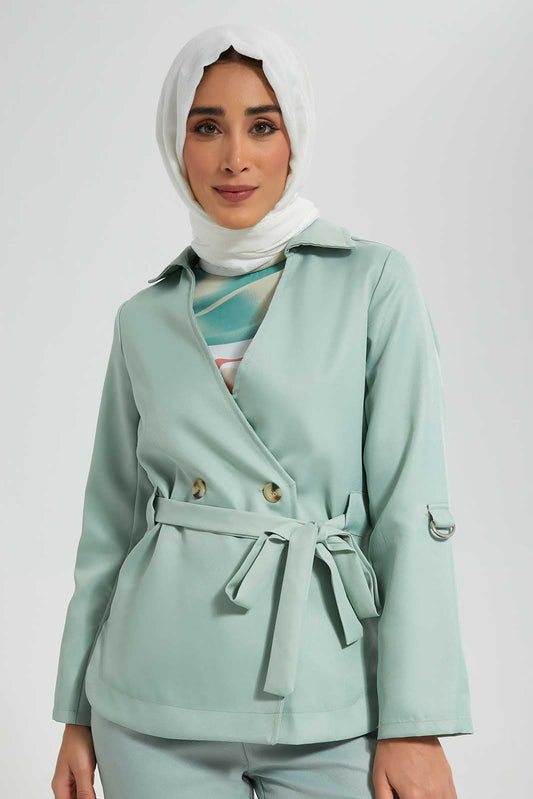 Redtag-Mint-Collar-Jacket-With-Front-Buttons-Category:Cardigans,-Colour:Mint,-Deals:New-In,-Filter:Women's-Clothing,-LMC,-New-In-Women-APL,-Non-Sale,-Section:Women,-W22O,-Women-Cardigans--