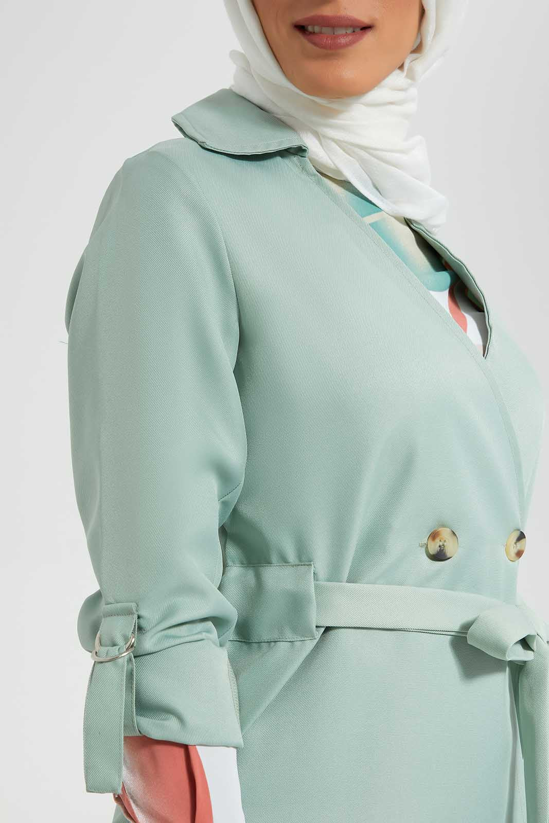 Redtag-Mint-Collar-Jacket-With-Front-Buttons-Category:Cardigans,-Colour:Mint,-Deals:New-In,-Filter:Women's-Clothing,-LMC,-New-In-Women-APL,-Non-Sale,-Section:Women,-W22O,-Women-Cardigans--