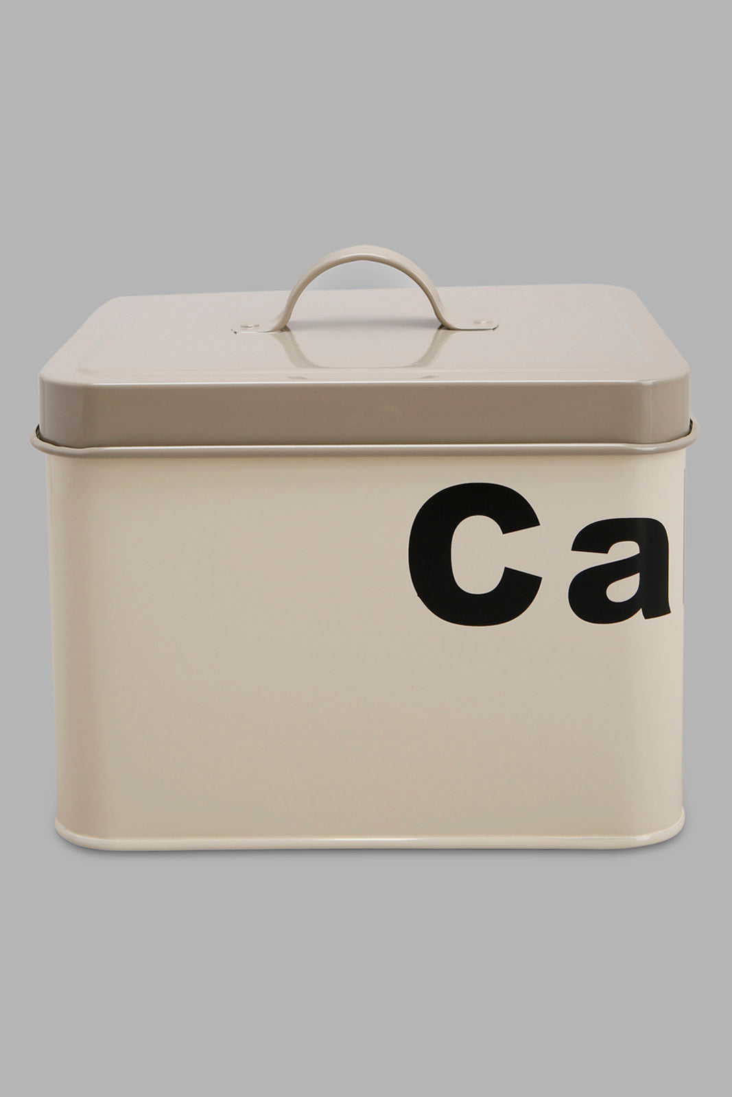 Redtag-Beige-Square-Cake-Canister-Category:Canisters-And-Jars,-Colour:Beige,-Deals:New-In,-Filter:Home-Dining,-HMW-DIN-Storage,-New-In-HMW-DIN,-Non-Sale,-Section:Homewares,-W22O-Home-Dining-