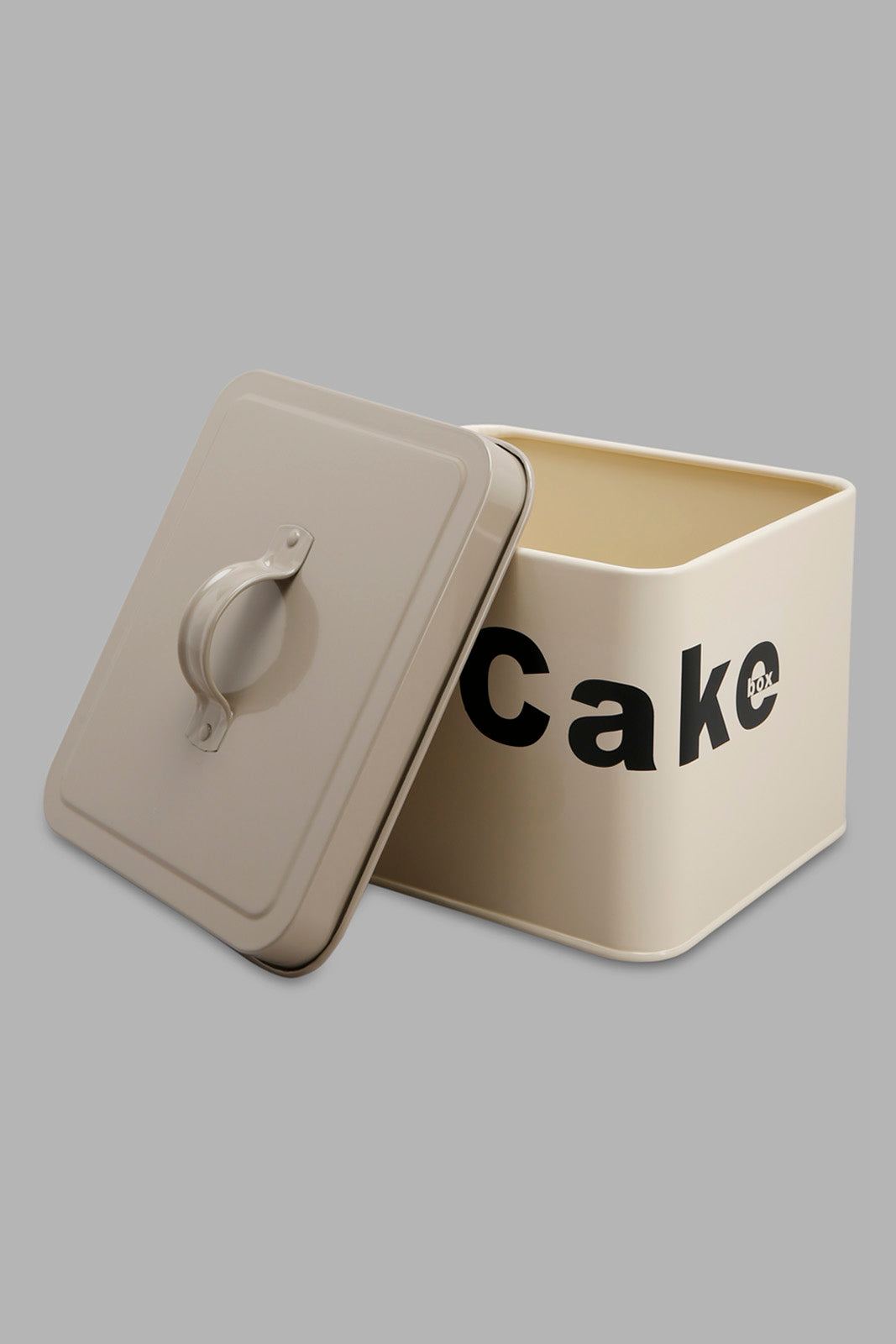 Redtag-Beige-Square-Cake-Canister-Category:Canisters-And-Jars,-Colour:Beige,-Deals:New-In,-Filter:Home-Dining,-HMW-DIN-Storage,-New-In-HMW-DIN,-Non-Sale,-Section:Homewares,-W22O-Home-Dining-