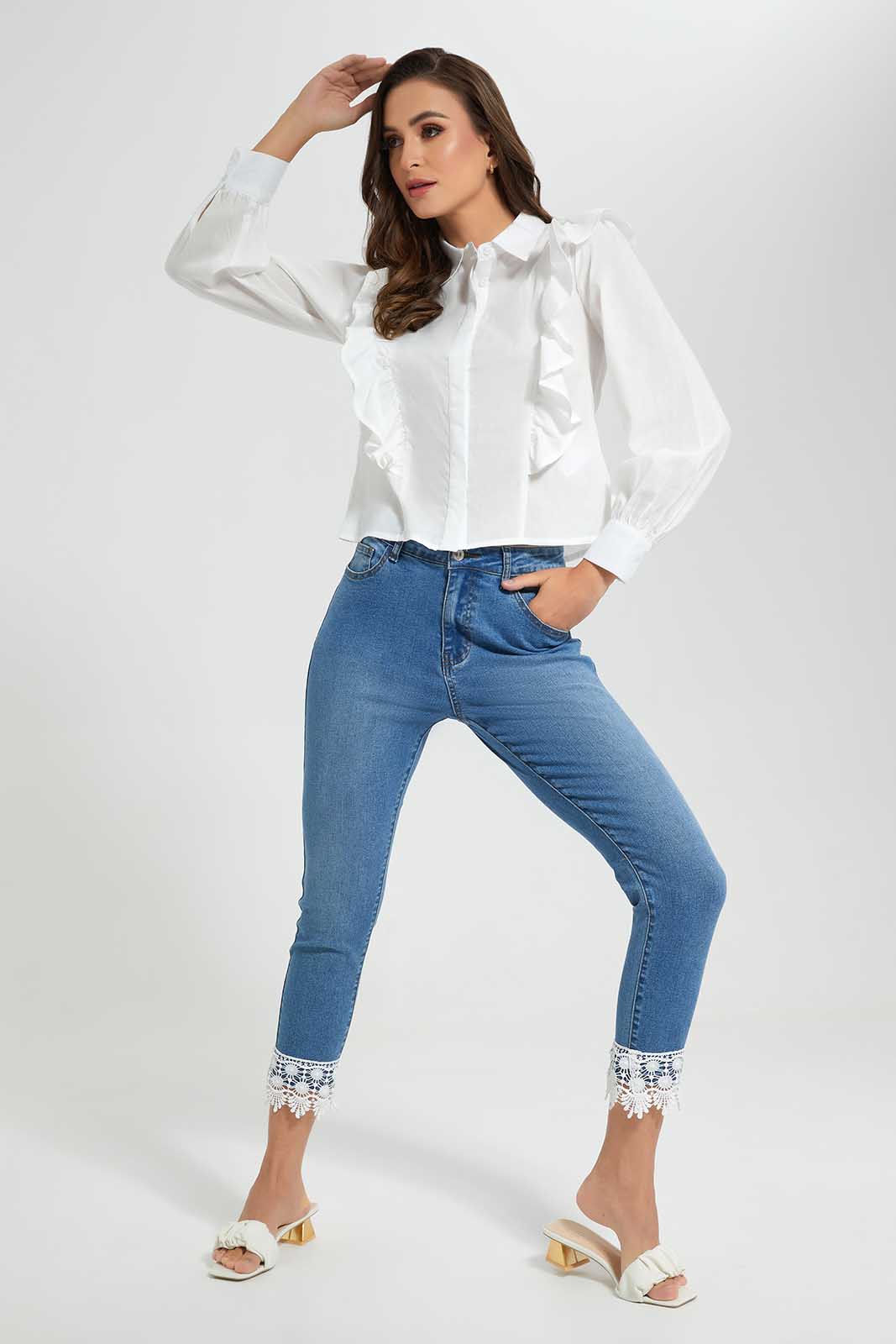Redtag-Ivory-Ruffled-Blouse-Category:Blouses,-Colour:Ivory,-Deals:New-In,-Filter:Women's-Clothing,-LDC,-LDC-Blouses,-New-In-LDC-APL,-Non-Sale,-Section:Women,-W22O-Women's-