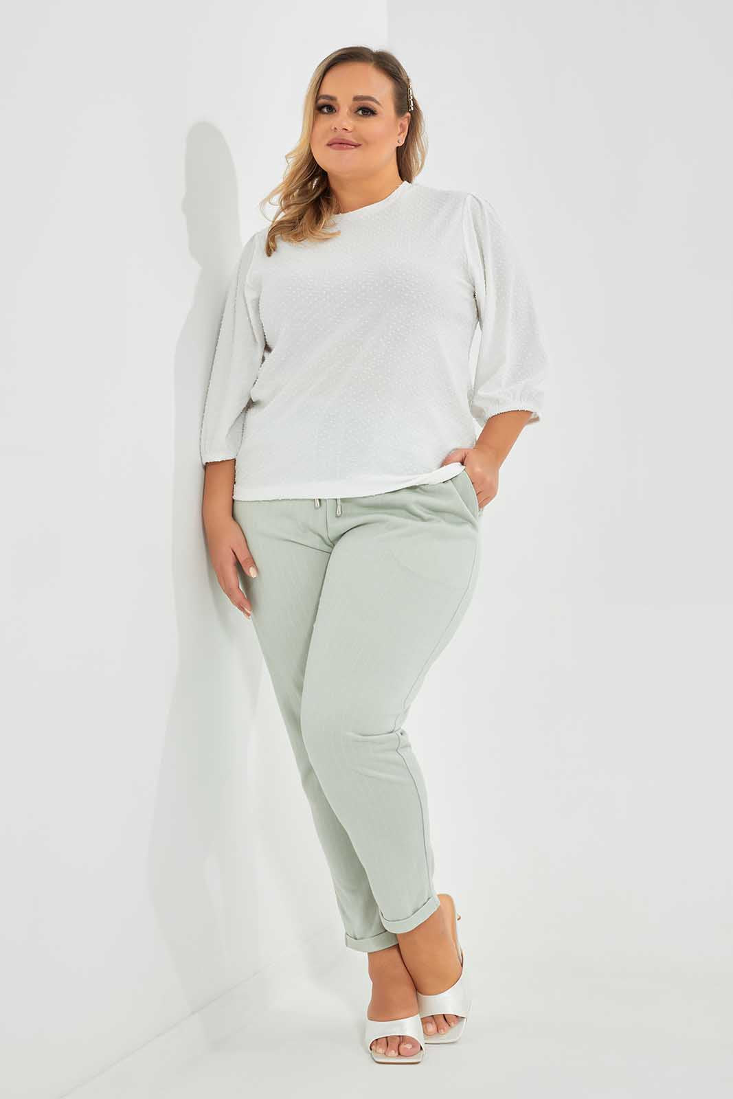 Redtag-Mint-Mint-Stripe-Trouser-With-Drawcord-Category:Trousers,-Colour:Mint,-Deals:New-In,-Filter:Plus-Size,-LDP-Trousers,-New-In-LDP-APL,-Non-Sale,-Section:Women,-W22O-Women's-