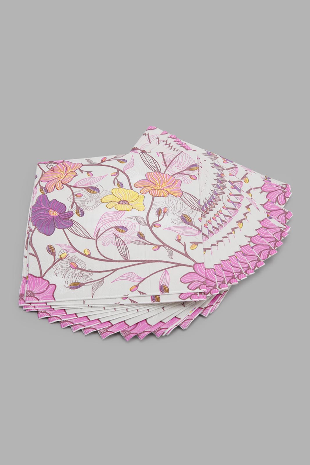 Redtag-Pink-Floral-Paper-Napkins-(20-Piece)-Category:Napkins-&-Tissues,-Colour:Pink,-Deals:New-In,-Filter:Home-Dining,-HMW-DIN-Kitchen-Accessories,-New-In-HMW-DIN,-Non-Sale,-Section:Homewares,-W22A-Home-Dining-