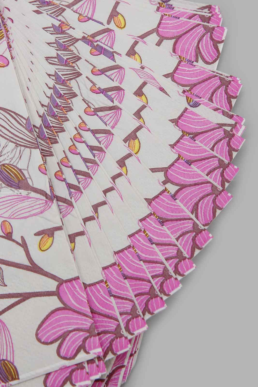 Redtag-Pink-Floral-Paper-Napkins-(20-Piece)-Category:Napkins-&-Tissues,-Colour:Pink,-Deals:New-In,-Filter:Home-Dining,-HMW-DIN-Kitchen-Accessories,-New-In-HMW-DIN,-Non-Sale,-Section:Homewares,-W22A-Home-Dining-