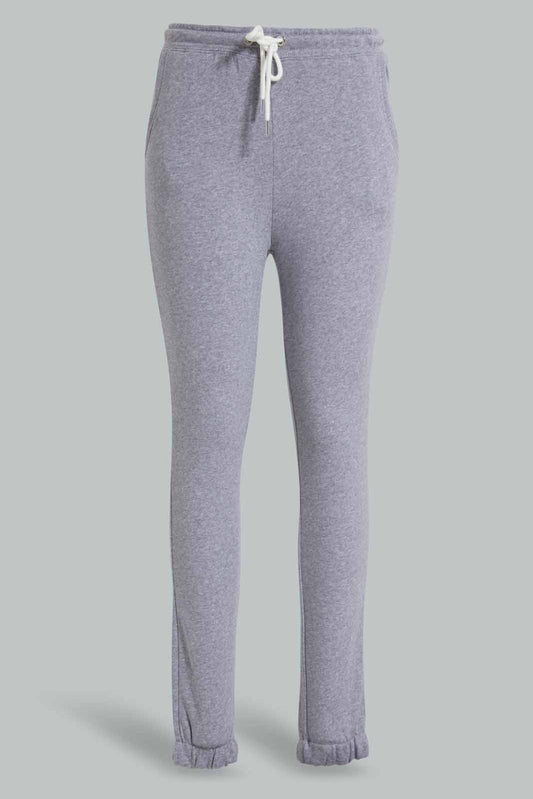 Redtag-Grey-Melange-High-Waisted-Sustainable-Jogger-Category:Joggers,-Colour:Grey,-Deals:New-In,-Filter:Women's-Clothing,-New-In-Women-APL,-Non-Sale,-Section:Women,-W22O,-Women-Joggers-Women's-