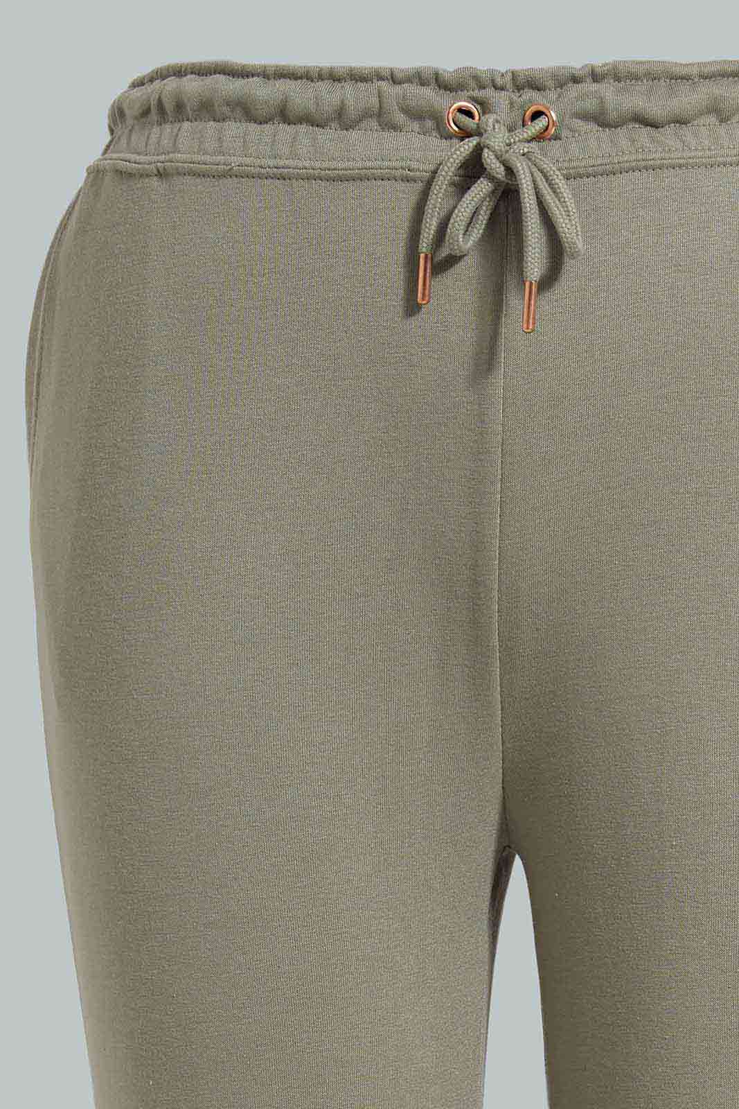 Redtag-Olive-High-Waisted-Sustainable-Jogger-Category:Joggers,-Colour:Olive,-Deals:New-In,-Filter:Women's-Clothing,-New-In-Women-APL,-Non-Sale,-Section:Women,-W22O,-Women-Joggers-Women's-