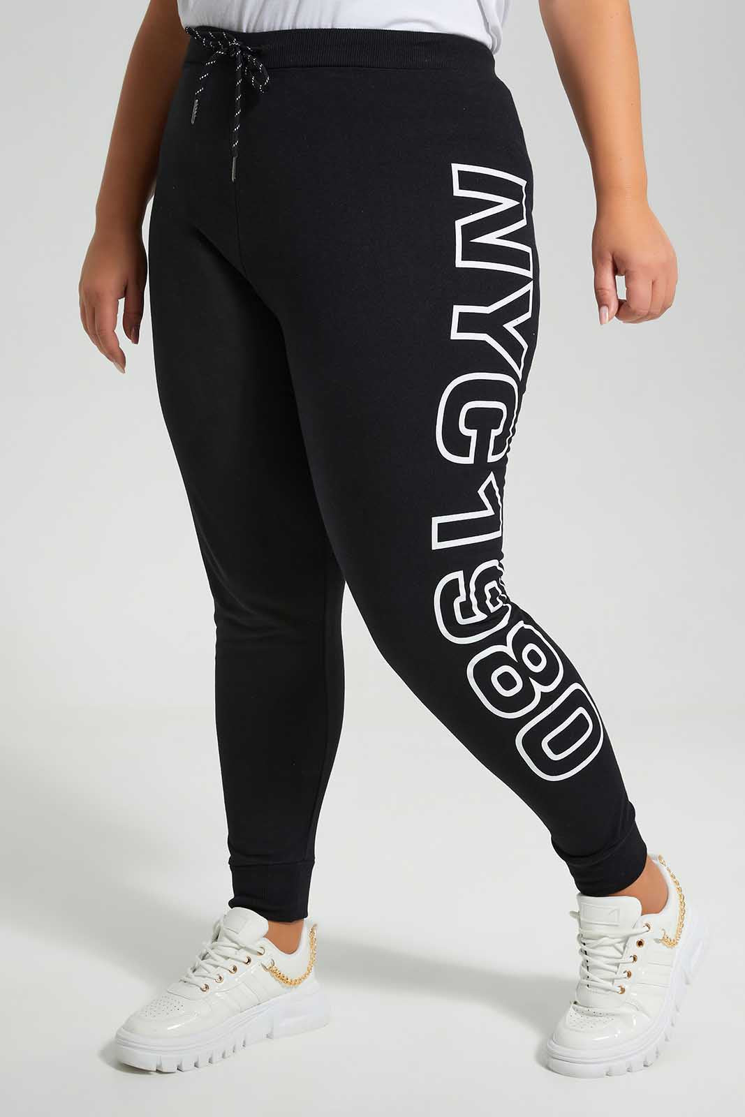 Redtag-Black-Jogger-Category:Trousers,-Colour:Black,-Deals:New-In,-Filter:Plus-Size,-LDP-Trousers,-New-In-LDP-APL,-Non-Sale,-Section:Women,-TBL,-W22O-Women's-