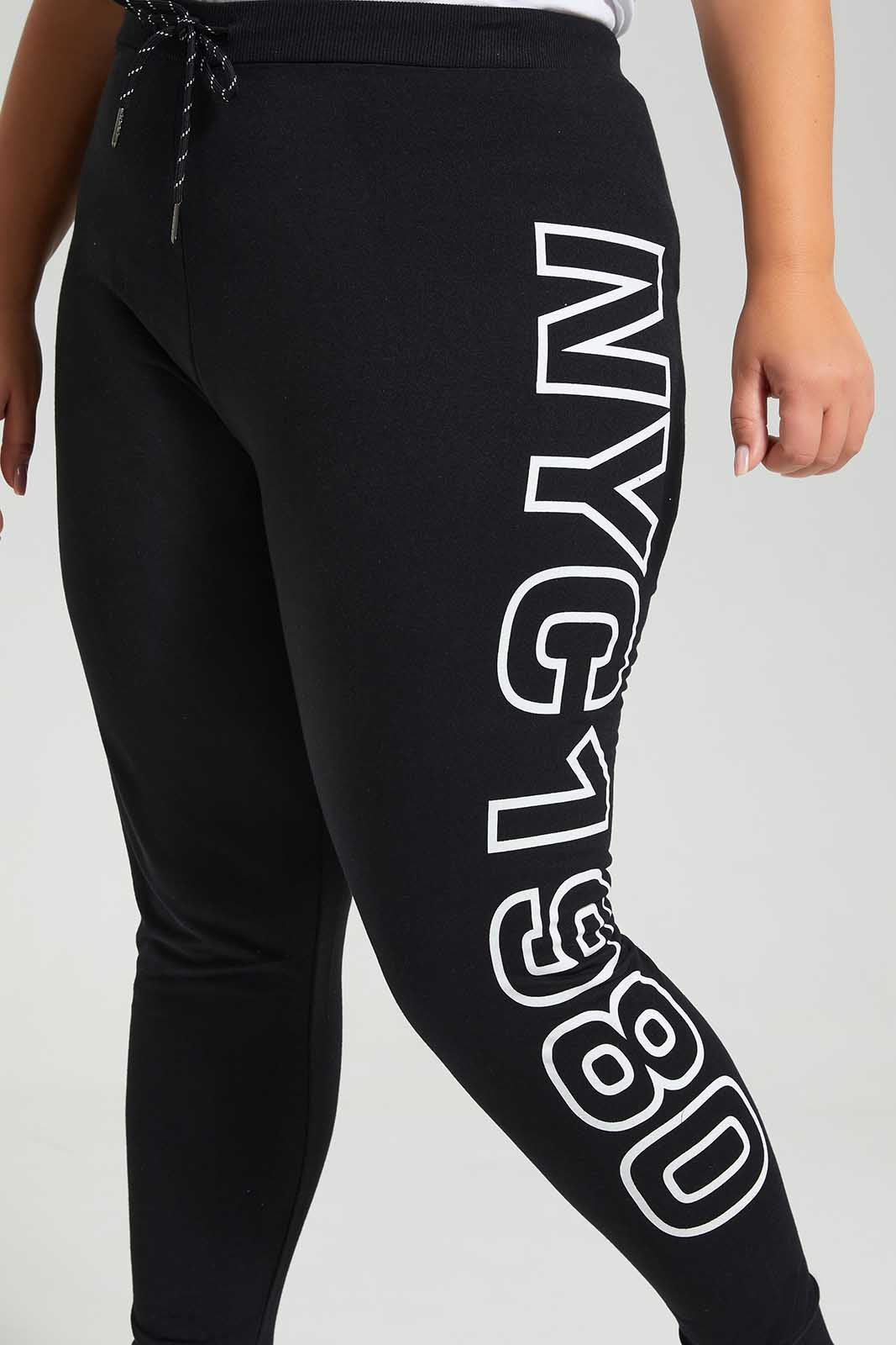 Redtag-Black-Jogger-Category:Trousers,-Colour:Black,-Deals:New-In,-Filter:Plus-Size,-LDP-Trousers,-New-In-LDP-APL,-Non-Sale,-Section:Women,-TBL,-W22O-Women's-