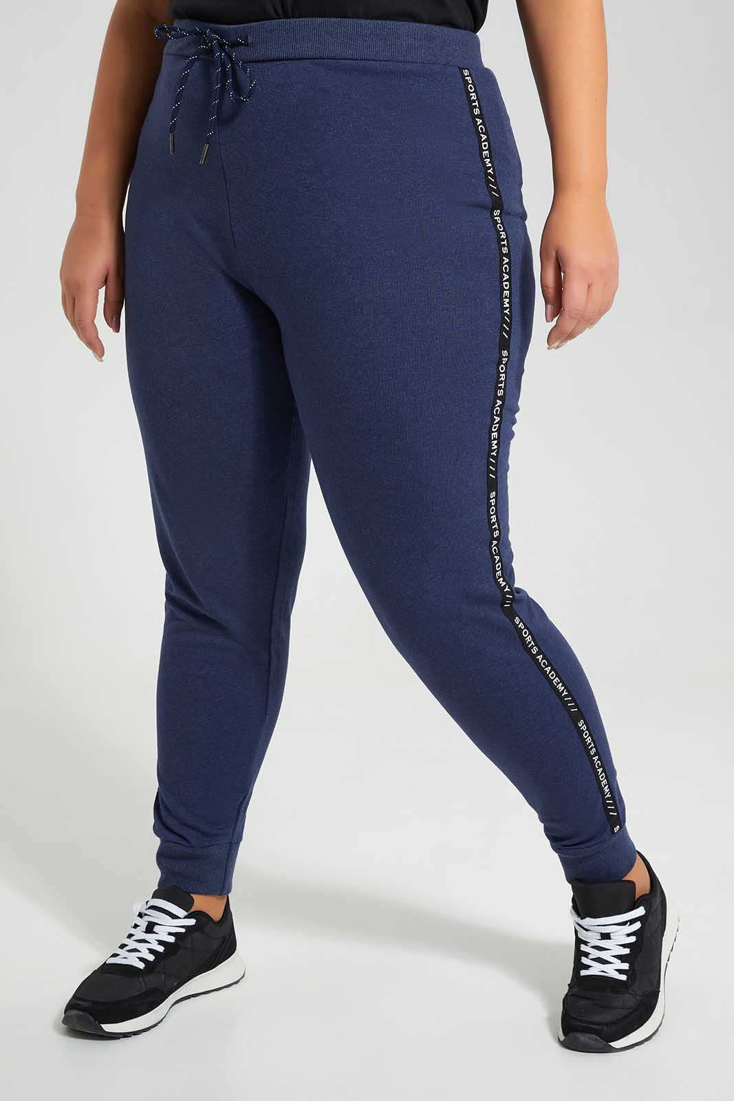 Redtag-Blue-Jogger-Category:Trousers,-Colour:Blue,-Deals:New-In,-Filter:Plus-Size,-LDP-Trousers,-New-In-LDP-APL,-Non-Sale,-Section:Women,-TBL,-W22O-Women's-