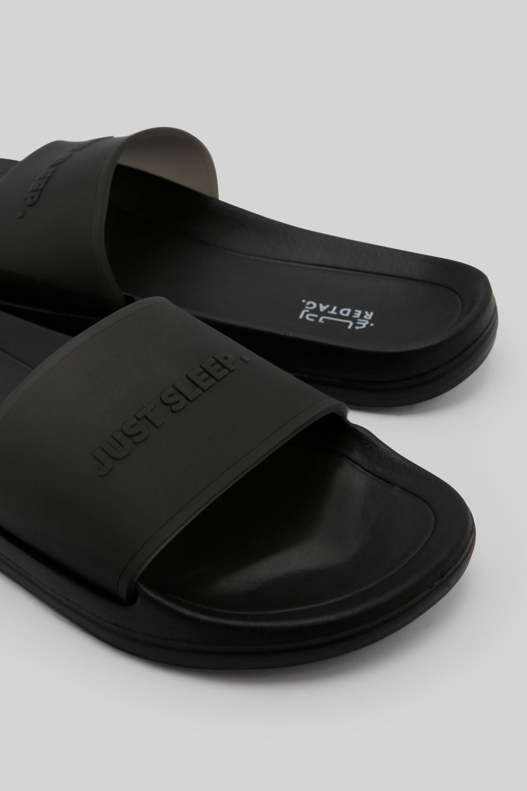 Redtag-Black-Slogan-Embossed-Slide-BSR-Flip-Flops,-Category:Flip-Flops,-Colour:Black,-Deals:New-In,-Dept:Boys,-Filter:Boys-Footwear-(5-to-14-Yrs),-New-In-BSR-FOO,-Non-Sale,-Section:Boys-(0-to-14Yrs),-W22B-Senior-Boys-5 to 14 Years