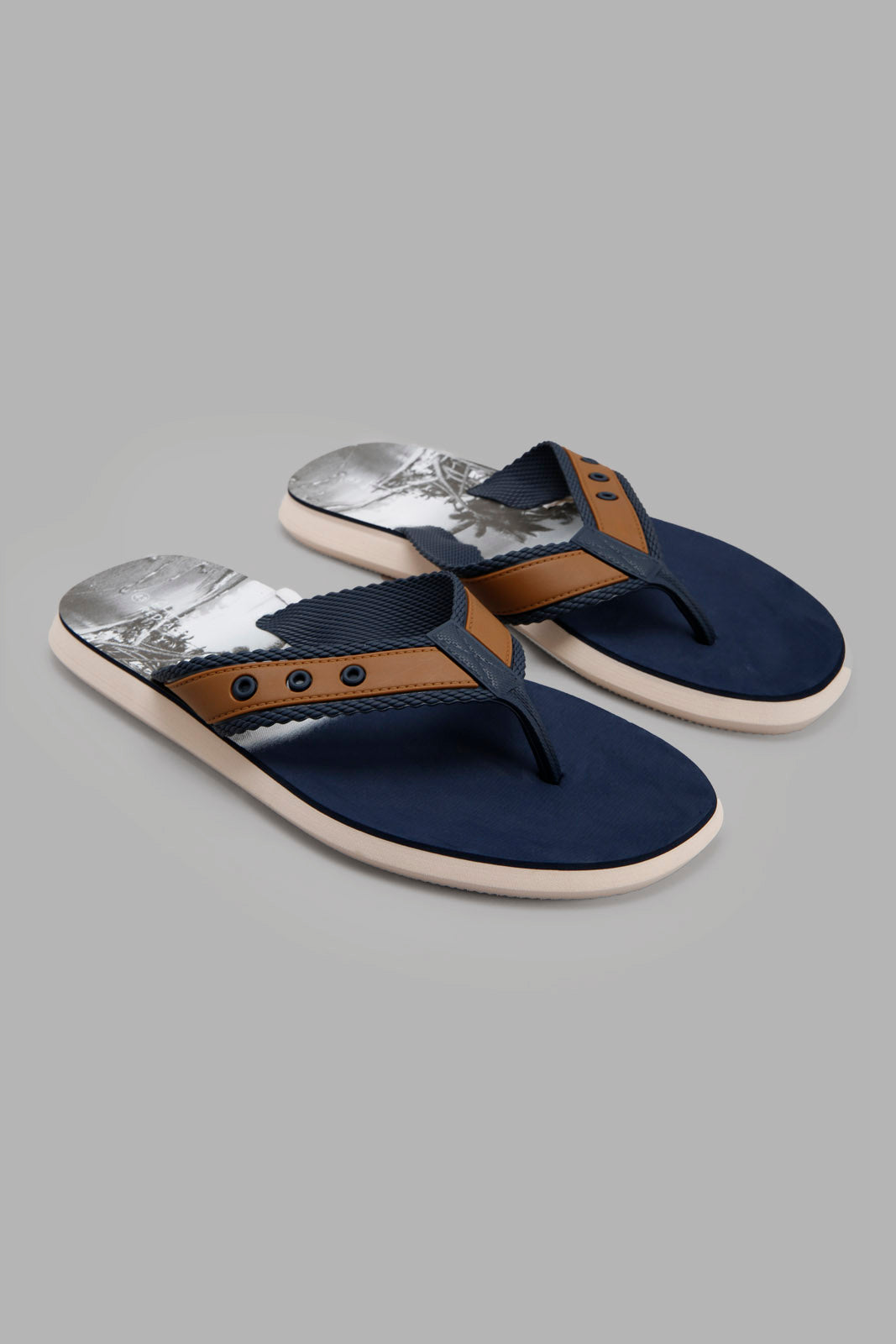 Redtag-Navy-Printed-Toe-Post-With-Molded-Strap-Category:Flip-Flops,-Colour:Navy,-Deals:New-In,-Filter:Men's-Footwear,-Men-Flip-Flops,-New-In-Men-FOO,-Non-Sale,-Section:Men,-W22B-Men's-