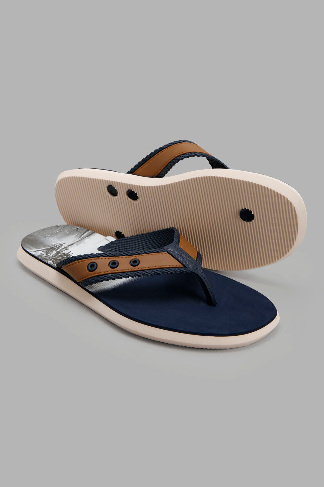 Redtag-Navy-Printed-Toe-Post-With-Molded-Strap-Category:Flip-Flops,-Colour:Navy,-Deals:New-In,-Filter:Men's-Footwear,-Men-Flip-Flops,-New-In-Men-FOO,-Non-Sale,-Section:Men,-W22B-Men's-