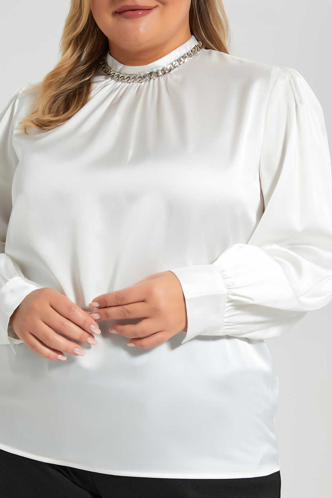 Redtag-Ivory-Blouse-With-Chain-Neck-Trim-Category:Blouses,-Colour:Ivory,-Deals:New-In,-Filter:Plus-Size,-LDP-Blouses,-New-In-LDP-APL,-Non-Sale,-Section:Women,-W22O-Women's-