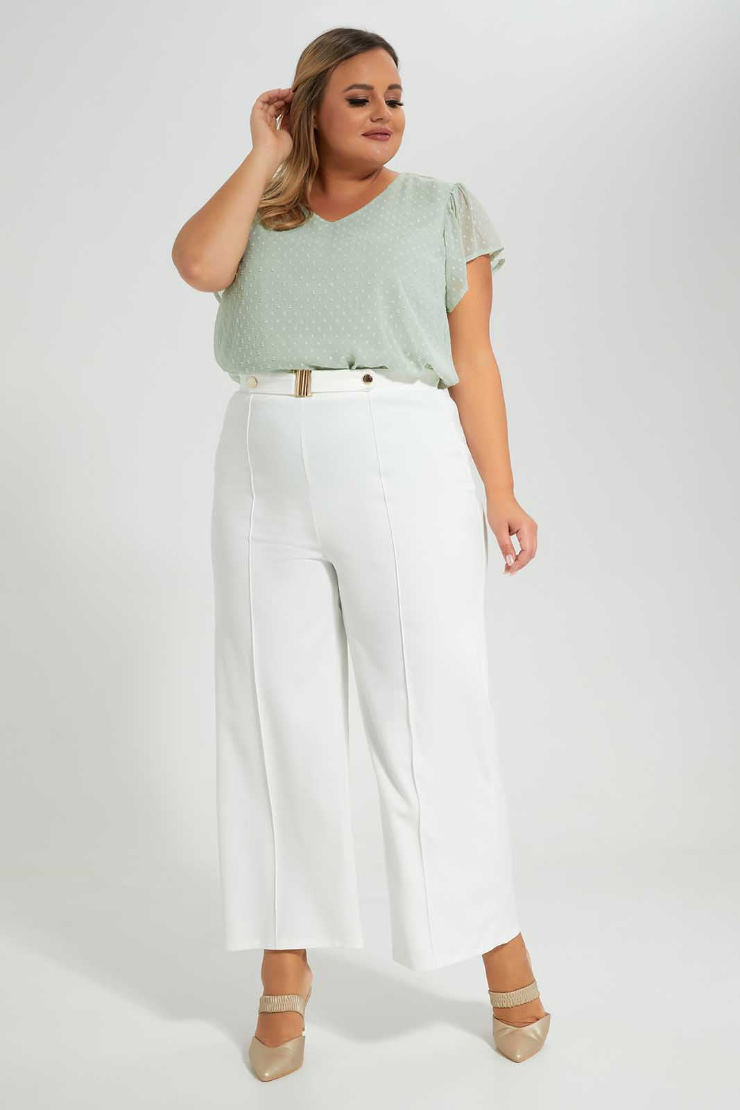 Redtag-Mint-Chiffon-Dobby-Top-With-Lining-Category:Blouses,-Colour:Mint,-Deals:New-In,-Filter:Plus-Size,-LDP-Blouses,-New-In-LDP-APL,-Non-Sale,-Section:Women,-W22O-Women's-