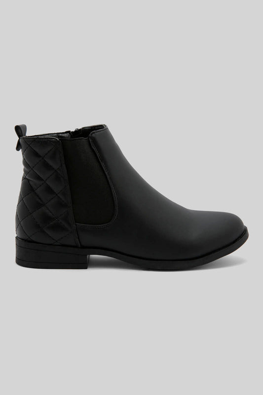 Redtag-Black-Ankle-Boot-Category:Boots,-Colour:Black,-Deals:New-In,-Dept:Ladieswear,-Filter:Women's-Footwear,-New-In-Women-FOO,-Non-Sale,-Section:Women,-W22B,-Women-Boots-Women's-