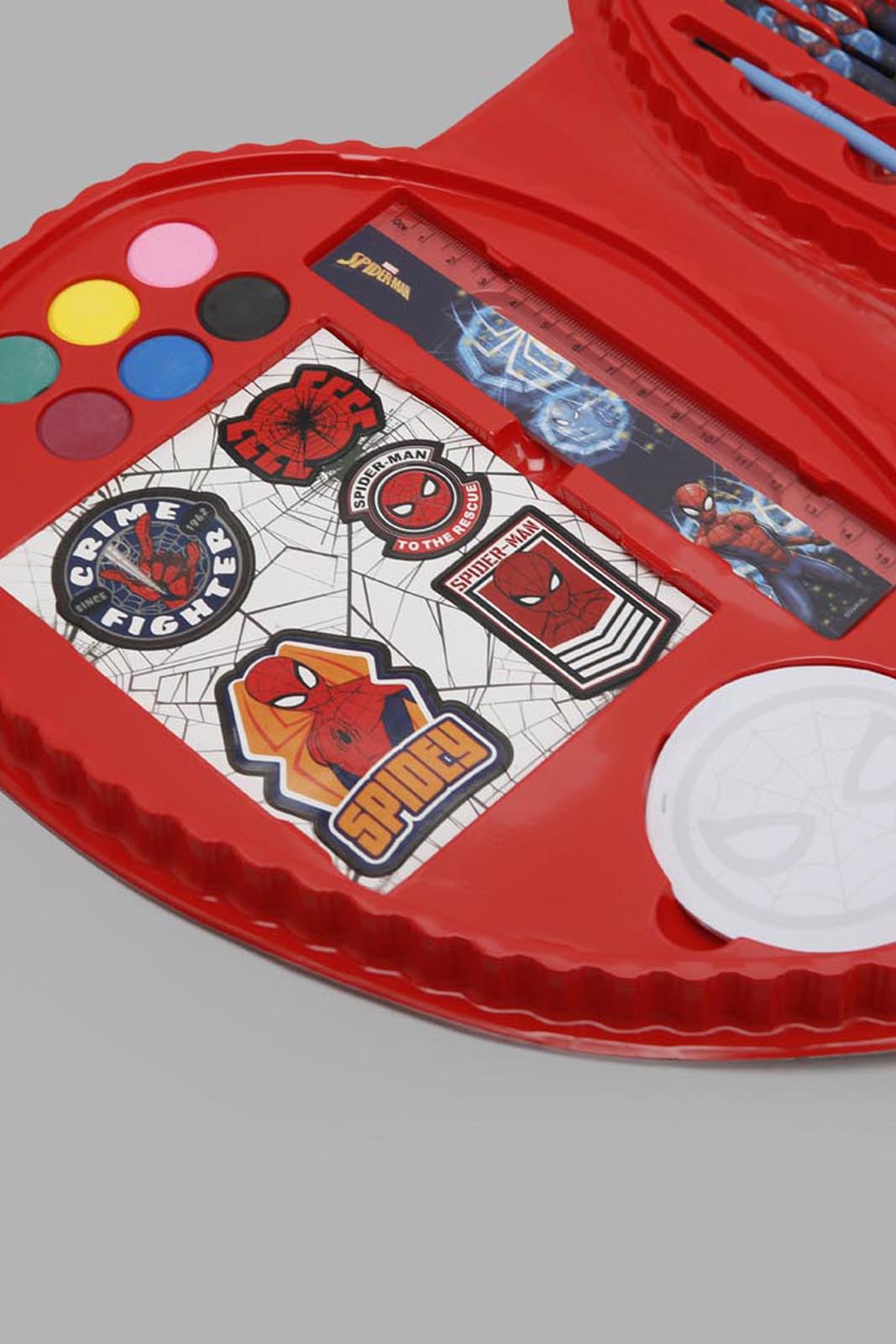 Redtag-Red-Marvel-Spiderman-Webbed-Wonder-27Pc-Art-Set-Category:Stationery,-CHR,-Colour:Red,-Filter:Travel-Accessories,-IMP-Stationery,-New-In,-New-In-IMP-ACC,-Non-Sale,-Section:Travel,-W22A-Home-Accessories-