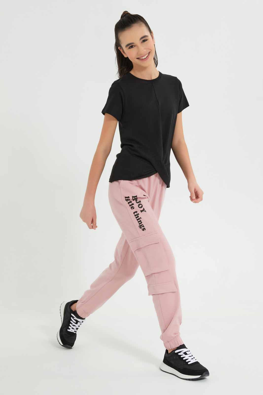 Redtag-Black-Front-Tie-Top-Category:Blouses,-Colour:Black,-Deals:New-In,-Filter:Senior-Girls-(9-to-14-Yrs),-GSR-Blouses,-New-In-GSR-APL,-Non-Sale,-Section:Girls-(0-to-14Yrs),-VLM,-W22O-Senior-Girls-9 to 14 Years