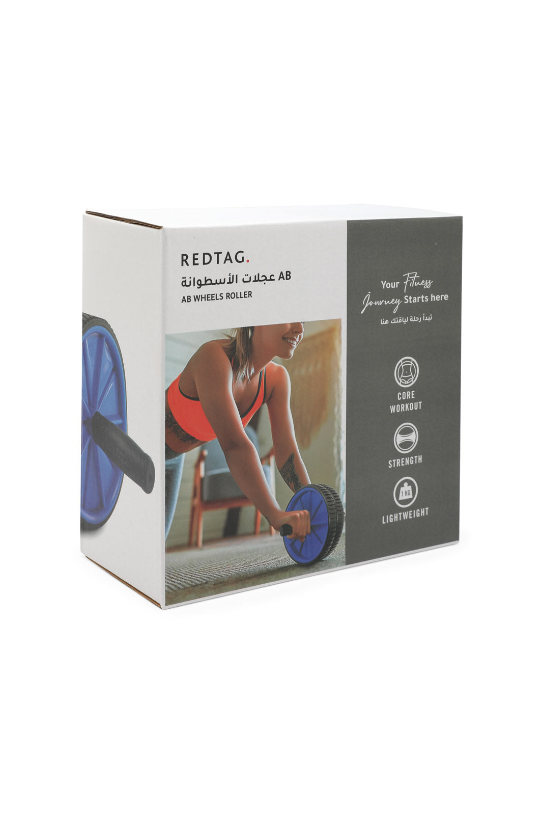 Redtag-Black/Blue-Abs-Wheel-Category:Fitness,-Colour:Assorted,-Filter:Travel-Accessories,-IMP-Fitness-Acc,-New-In,-New-In-IMP-ACC,-Non-Sale,-Section:Homewares,-W22A-Travel-Accessories-
