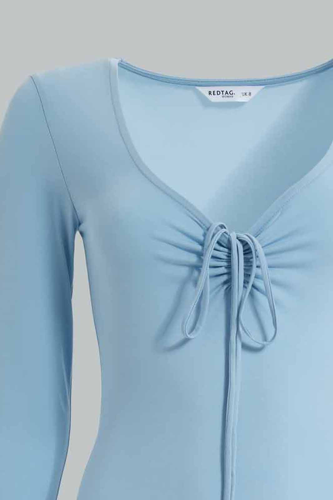 Redtag-Blue-Scoop-Neck-Body-Suit-Category:Tops,-Colour:Blue,-Deals:New-In,-FF,-Filter:Women's-Clothing,-New-In-Women-APL,-Non-Sale,-Section:Women,-W22O,-Women-Tops-Women's-
