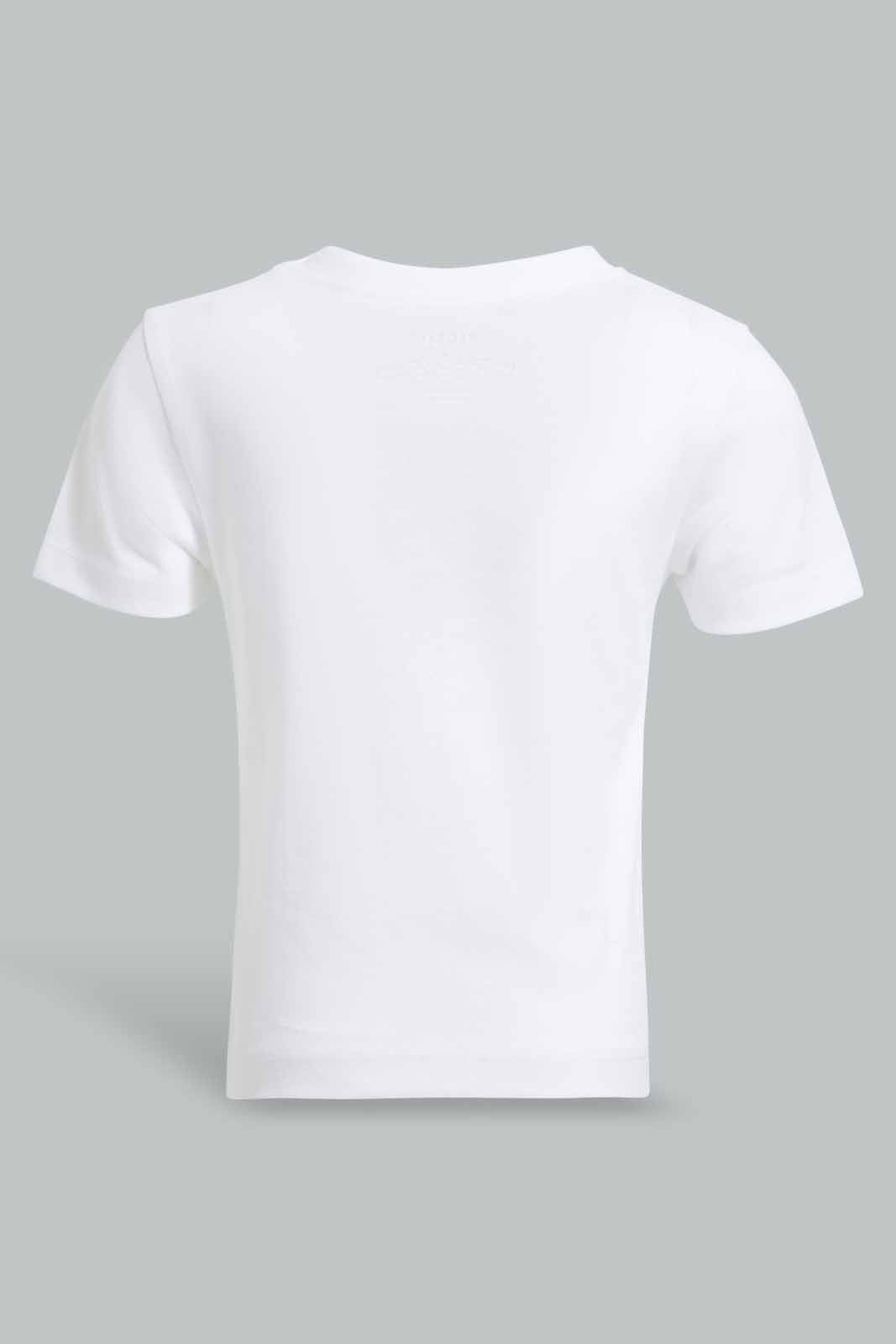 Redtag-Grey-Cool-Like-Dad-Short-Sleeve-Tshirt-Category:T-Shirts,-Colour:Grey,-Deals:New-In,-Filter:Infant-Boys-(3-to-24-Mths),-INB-T-Shirts,-New-In-INB-APL,-Non-Sale,-Section:Boys-(0-to-14Yrs),-TBL,-W22A-Infant-Boys-3 to 24 Months