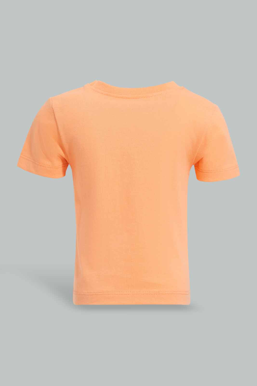 Redtag-Coral-Cool-Short-Sleeve-Tshirt-Category:T-Shirts,-Colour:Coral,-Deals:New-In,-Filter:Infant-Boys-(3-to-24-Mths),-INB-T-Shirts,-New-In-INB-APL,-Non-Sale,-Section:Boys-(0-to-14Yrs),-TBL,-W22A-Infant-Boys-3 to 24 Months