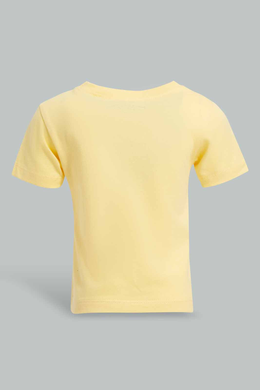 Redtag-Green-Dino-Short-Sleeve-Tshirt-Category:T-Shirts,-Colour:Green,-Deals:New-In,-Filter:Infant-Boys-(3-to-24-Mths),-INB-T-Shirts,-New-In-INB-APL,-Non-Sale,-Section:Boys-(0-to-14Yrs),-TBL,-W22A-Infant-Boys-3 to 24 Months