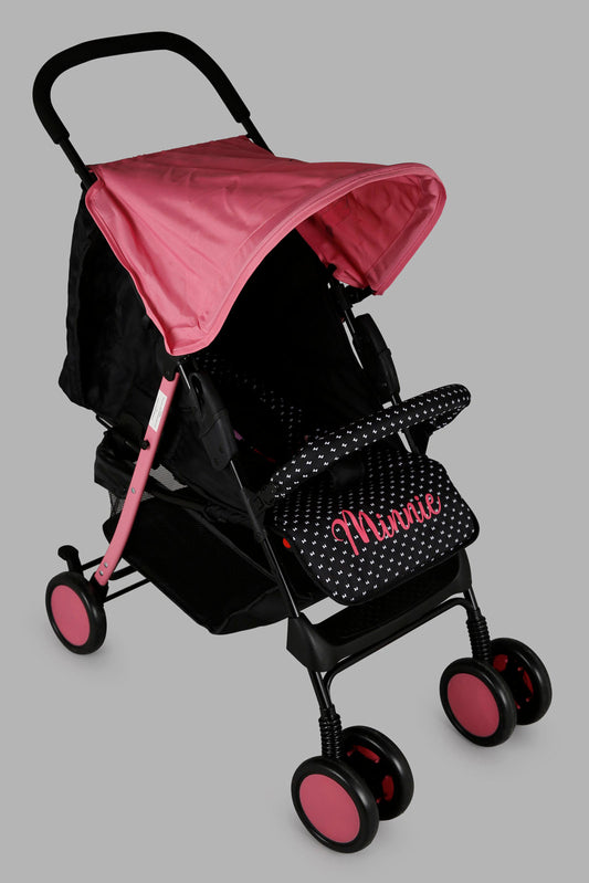 Redtag-Pink/Black-Minnie-Baby-Stroller-Category:Baby-Carriers-and-Car-Seats,-Colour:Assorted,-Filter:Newborn-Accessories,-NBN-Baby-Carriers-and-Car-Seats,-New-In,-New-In-NBN-ACC,-Non-Sale,-Section:Boys-(0-to-14Yrs),-W22O-New-Born-Baby-