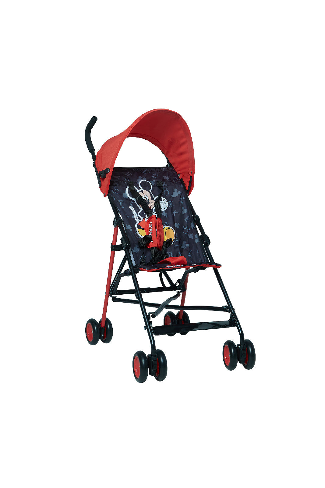 Redtag-Red-And-Black-Mickey-Buggy-Stroller-Category:Baby-Carriers-and-Car-Seats,-Colour:Black,-Colour:Red,-Dept:New-Born,-Filter:Newborn-Accessories,-NBN-Baby-Carriers-and-Car-Seats,-New-In,-New-In-NBN-ACC,-Non-Sale,-Section:Boys-(0-to-14Yrs),-W22O-New-Born-Baby-