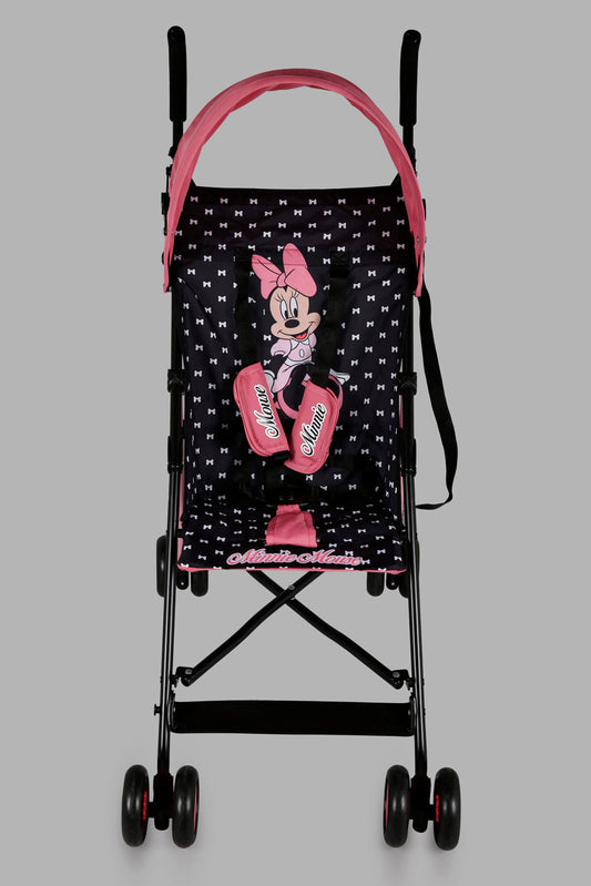 Redtag-Pink/Black-Minnie-Buggy-Stroller-Category:Baby-Carriers-and-Car-Seats,-Colour:Assorted,-Filter:Newborn-Accessories,-NBN-Baby-Carriers-and-Car-Seats,-New-In,-New-In-NBN-ACC,-Non-Sale,-Section:Boys-(0-to-14Yrs),-W22O-New-Born-Baby-