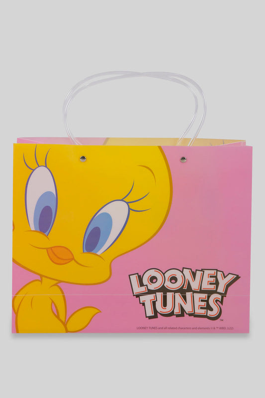 Redtag-White/Red-Minnie-Kids-Transperant-Shopping-Bag-Category:Bags,-CHR,-Colour:Assorted,-Filter:Travel-Accessories,-LUG-Bags,-New-In,-New-In-LUG-ACC,-Non-Sale,-Section:Homewares,-W22A-Travel-Accessories-