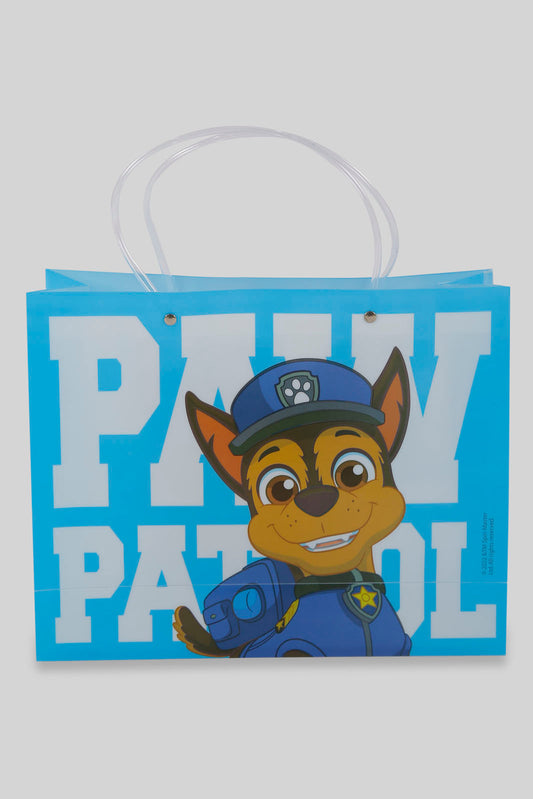 Redtag-Blue/White-Paw-Patrol-Kids-Transperant-Shopping-Bag-Category:Bags,-CHR,-Colour:Assorted,-Filter:Travel-Accessories,-LUG-Bags,-New-In,-New-In-LUG-ACC,-Non-Sale,-Section:Homewares,-W22A-Travel-Accessories-