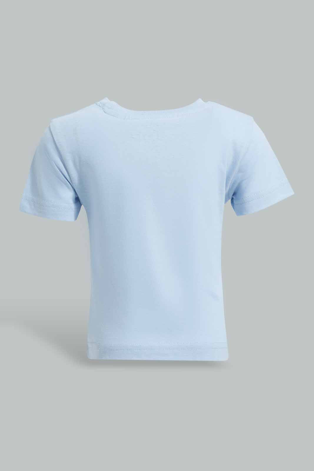 Redtag-Blue-Smile-Short-Slv-Tshirt-Category:T-Shirts,-Colour:Blue,-Deals:New-In,-Filter:Infant-Boys-(3-to-24-Mths),-INB-T-Shirts,-New-In-INB-APL,-Non-Sale,-Section:Boys-(0-to-14Yrs),-TBL,-W22A-Infant-Boys-3 to 24 Months