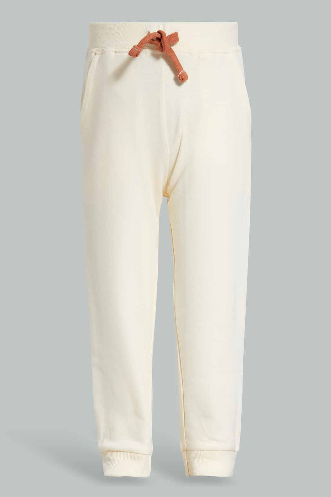 Redtag-Cream-Table-Jogger-Category:Joggers,-Colour:Cream,-Deals:New-In,-Filter:Infant-Boys-(3-to-24-Mths),-INB-Joggers,-New-In-INB-APL,-Non-Sale,-Section:Boys-(0-to-14Yrs),-TBL,-W22A-Infant-Boys-3 to 24 Months