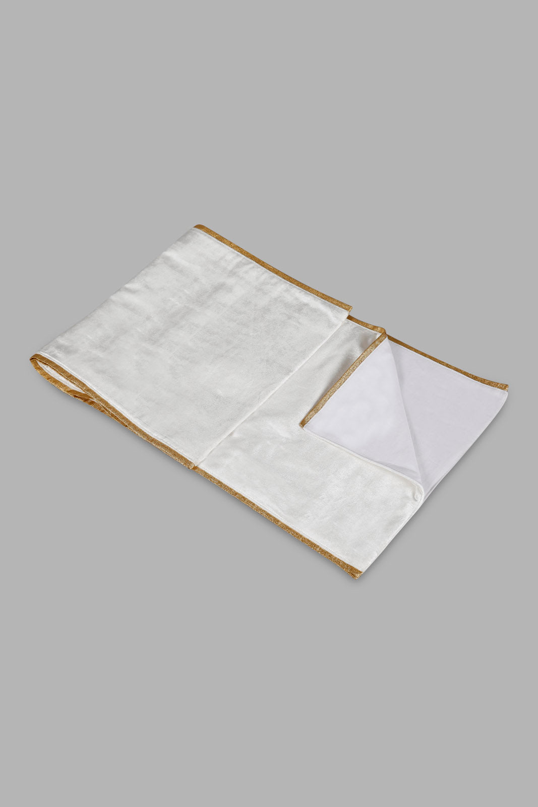 Redtag-Ivory-Table-Runner-Category:Table-Linen,-Colour:Ivory,-Deals:New-In,-Filter:Home-Dining,-HMW-DIN-Kitchen-Accessories,-New-In-HMW-DIN,-Non-Sale,-Section:Homewares,-W22B-Home-Dining-