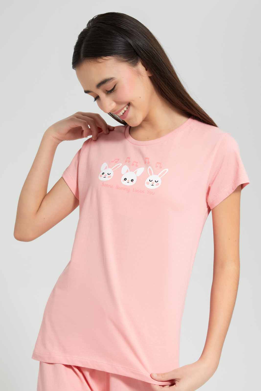 Redtag-Pink-Teddy-Bear-Pyjama-Sets-Category:Pyjama-Sets,-Colour:Assorted,-Deals:New-In,-Filter:Senior-Girls-(9-to-14-Yrs),-GSR-Pyjama-Sets,-New-In-GSR-APL,-Non-Sale,-Section:Girls-(0-to-14Yrs),-W22O-Senior-Girls-9 to 14 Years
