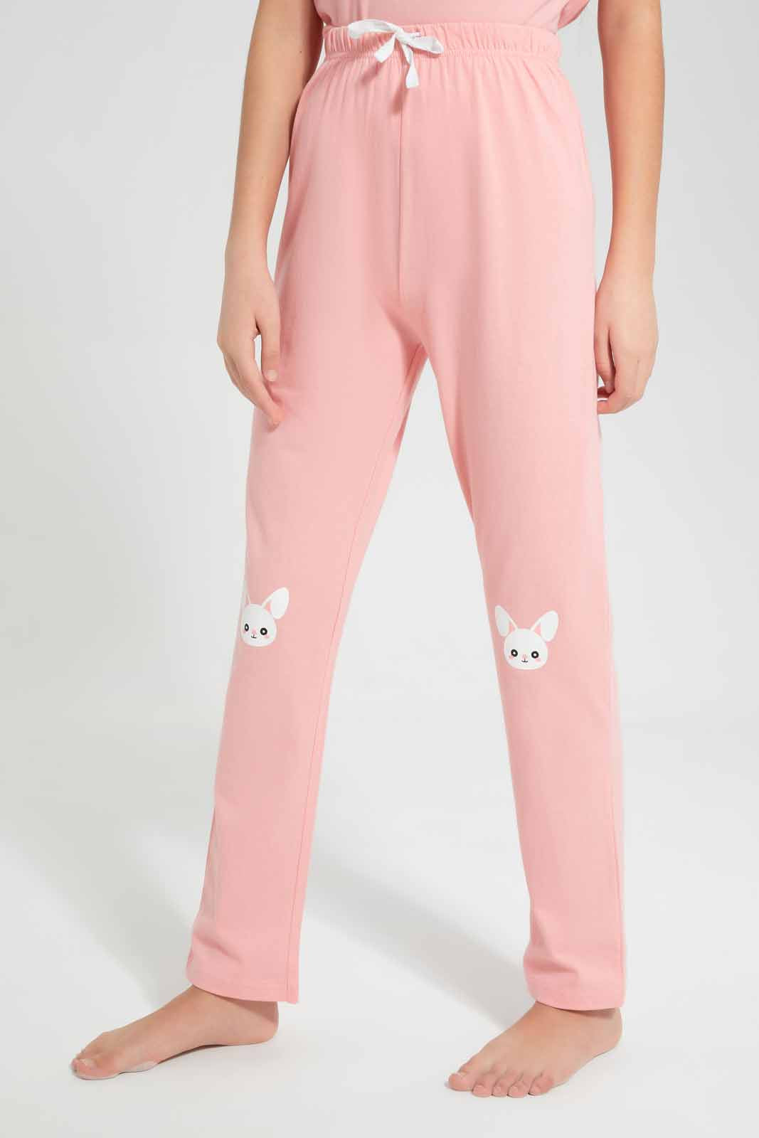 Redtag-Pink-Teddy-Bear-Pyjama-Sets-Category:Pyjama-Sets,-Colour:Assorted,-Deals:New-In,-Filter:Senior-Girls-(9-to-14-Yrs),-GSR-Pyjama-Sets,-New-In-GSR-APL,-Non-Sale,-Section:Girls-(0-to-14Yrs),-W22O-Senior-Girls-9 to 14 Years