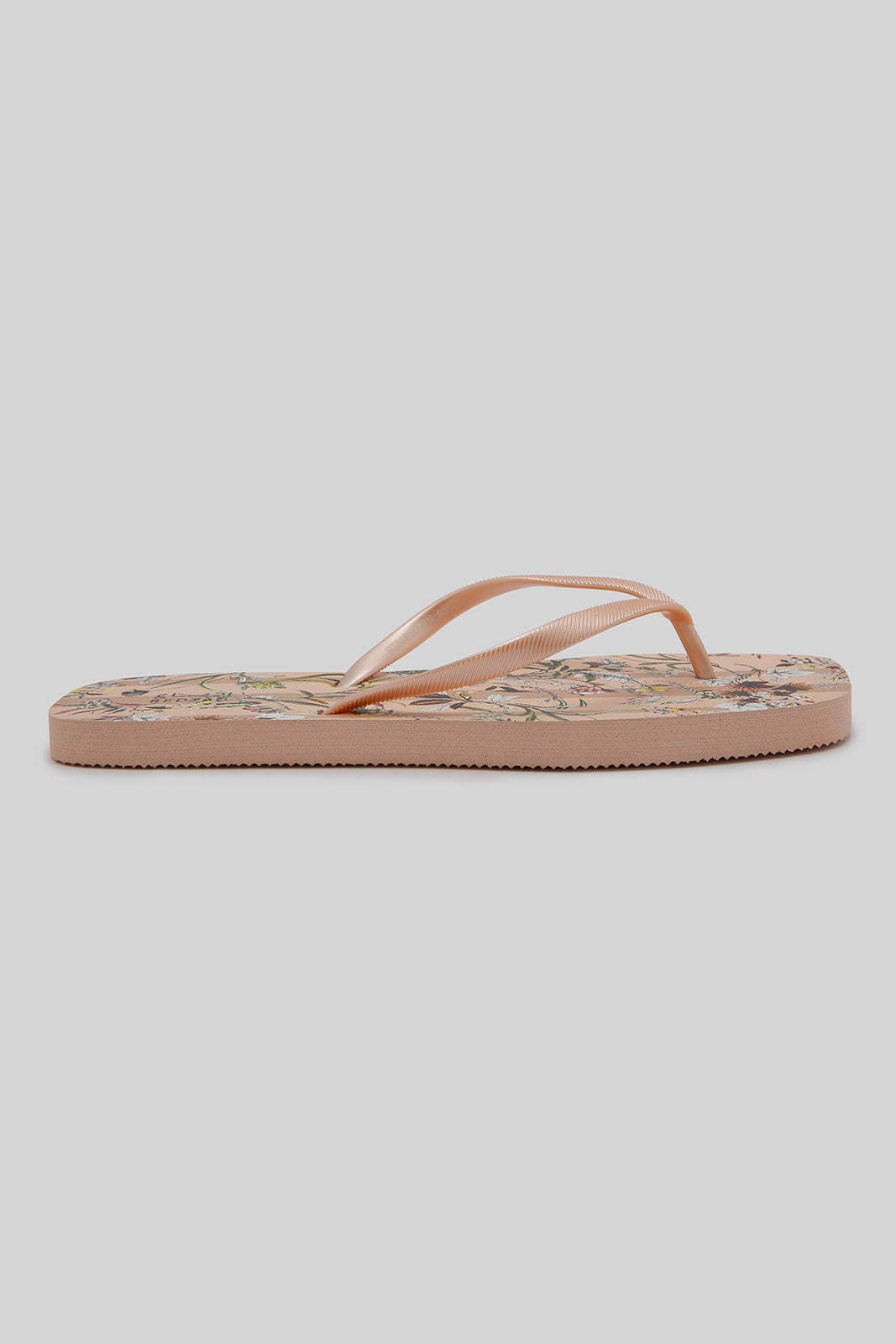 Redtag-Ivory-Floral-Print-Flip-Flop-Category:Flip-Flops,-Colour:Ivory,-Deals:New-In,-Filter:Women's-Footwear,-New-In-Women-FOO,-Non-Sale,-Section:Women,-W22B,-Women-Flip-Flops-Women's-