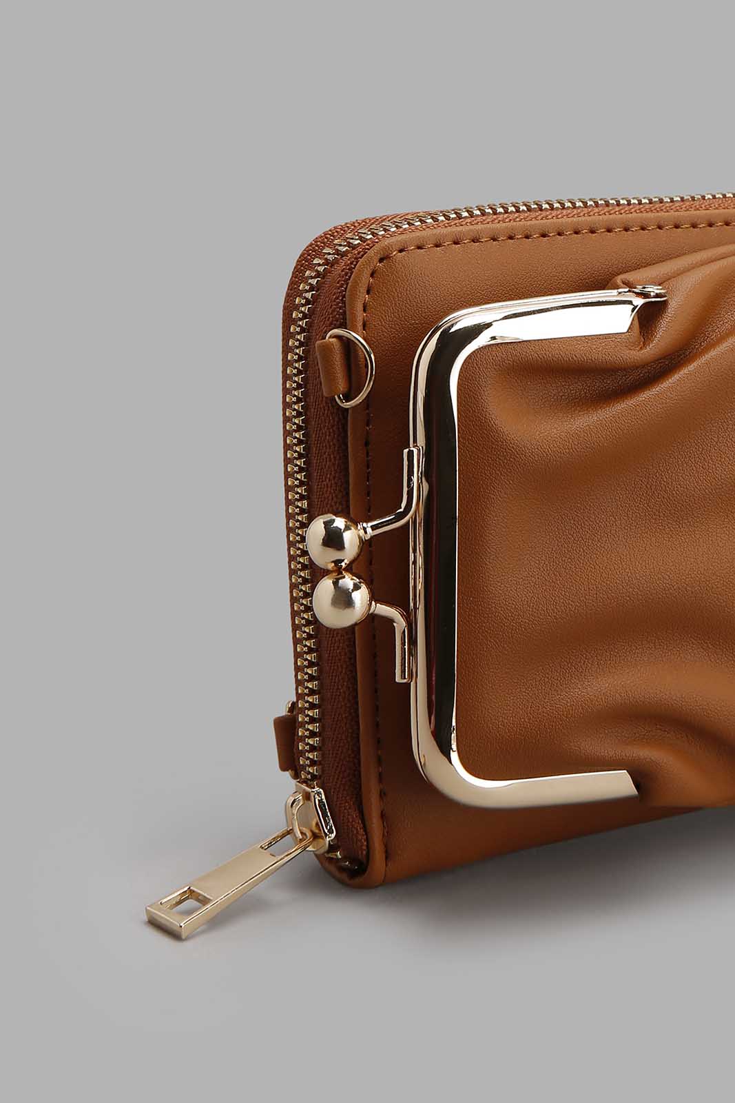 Redtag-Tan-Quilted-Mobile-Purse-Category:Bags,-Colour:Tan,-Filter:Women's-Accessories,-New-In,-New-In-Women-ACC,-Non-Sale,-Section:Women,-W22A,-Women-Bags-Women-